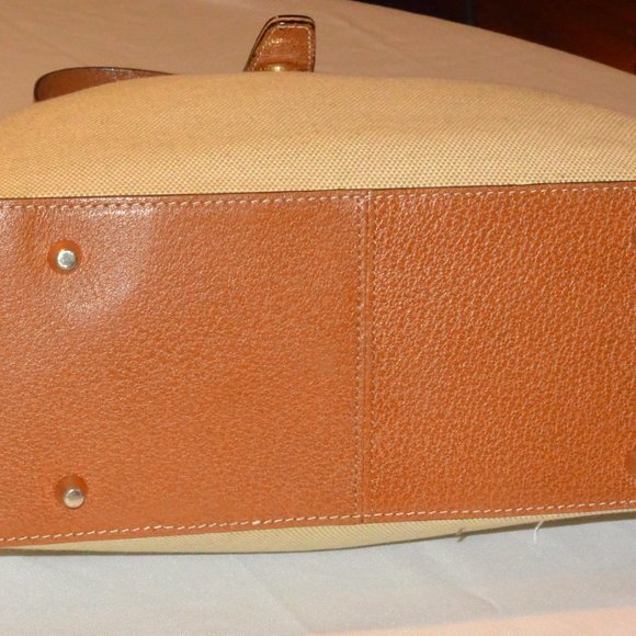 RENE Italy CANVAS & LEATHER SHOULDER BAG - Picture 5 of 8